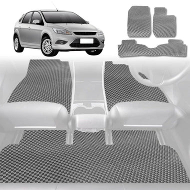 6D Diamond Car Floor Mats for Ford Focus 2005 - 2010 LS - Custom-Fit Carpet Liner - 0