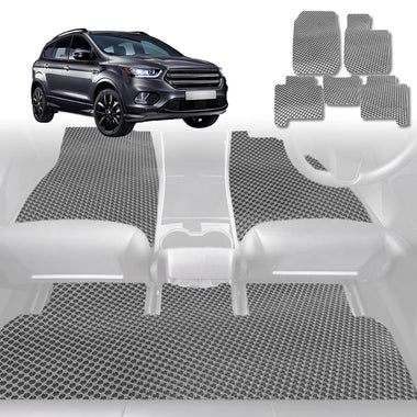 6D Diamond Car Floor Mats for Ford Kuga TF 2012 - 2016 TE - Custom-Fit Carpet Liner - 0