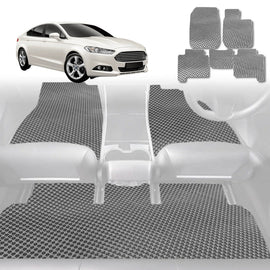 6D Diamond Car Floor Mats for Ford Mondeo 2015 - 2019 (MD/MK5) - Custom-Fit Carpet Liner - 0