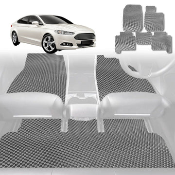 6D Diamond Car Floor Mats for Ford Mondeo 2015 - 2019 (MD/MK5) - Custom-Fit Carpet Liner - 0