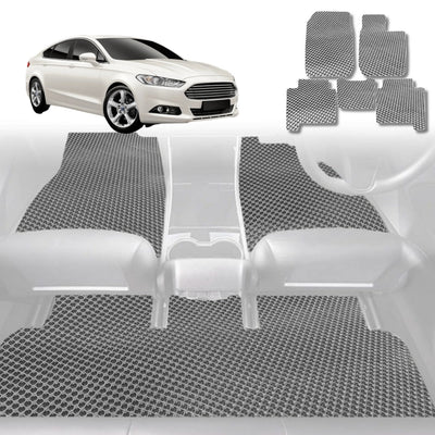 6D Diamond Car Floor Mats for Ford Mondeo 2015 - 2019 (MD/MK5) - Custom-Fit Carpet Liner - 0
