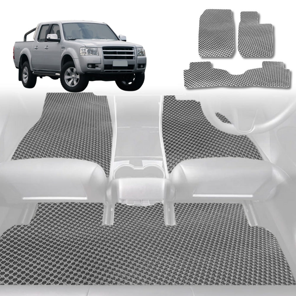 6D Diamond Car Floor Mats for Ford Ranger 2006 - 2011 (PJ/PK) - Custom-Fit Carpet Liner - 0