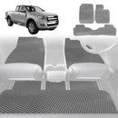 6D Diamond Car Floor Mats for Ford Ranger 2012 - 2015 (PX Dual Cab Ute) - Custom-Fit Carpet Liner-2
