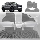 6D Diamond Car Floor Mats for Ford Ranger 2015 - 2018 (PX2 Dual Cab Ute) - Custom-Fit Carpet Liner-2