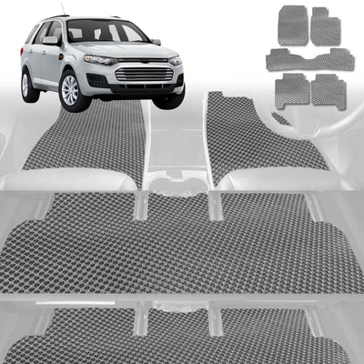 6D Diamond Car Floor Mats for Ford Territory 2004 - 2011 SX, SY - Custom-Fit Carpet Liner - 0