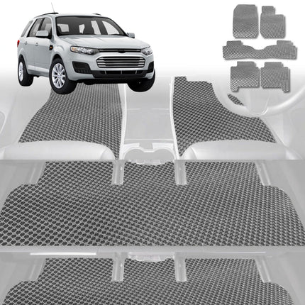 6D Diamond Car Floor Mats for Ford Territory 2004 - 2011 SX, SY - Custom-Fit Carpet Liner - 0