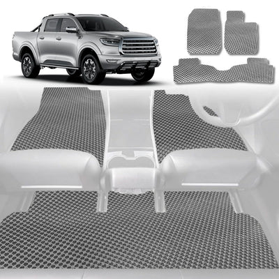 6D Diamond Car Floor Mats for GWM Haval Great Wall Cannon Ute 2019 - Current NPW - Custom-Fit Carpet Liner - 0