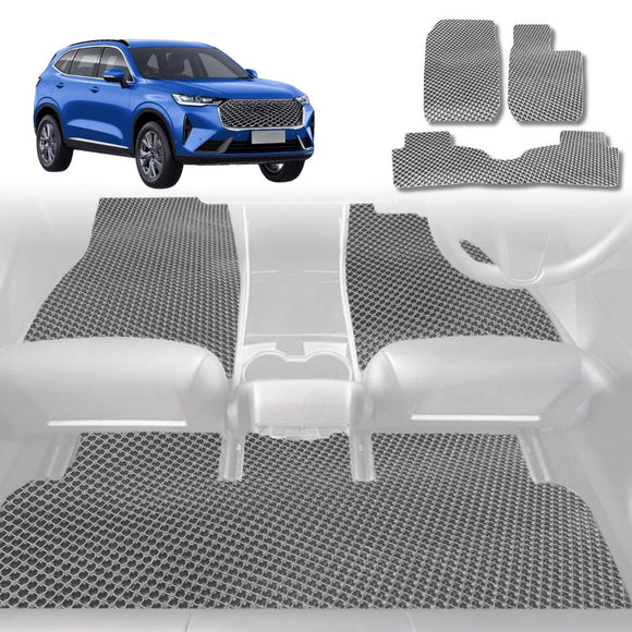 6D Diamond Car Floor Mats for GWM Haval H6GT 2021 - Current (Coupe) - Custom-Fit Carpet Liner
