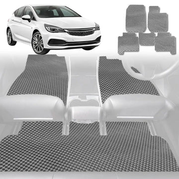 6D Diamond Car Floor Mats for Holden Astra 2016 - 2020 (BL BK) - Custom-Fit Carpet Liner - 0