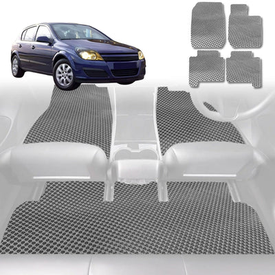6D Diamond Car Floor Mats for Holden Astra 2004 - 2009 (AH) - Custom-Fit Carpet Liner - 0