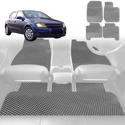 6D Diamond Car Floor Mats for Holden Astra 2004 - 2009 (AH) - Custom-Fit Carpet Liner - 0