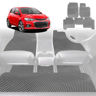 6D Diamond Car Floor Mats for Holden Barina 2011 - 2018 (TM) - Custom-Fit Carpet Liner - 0