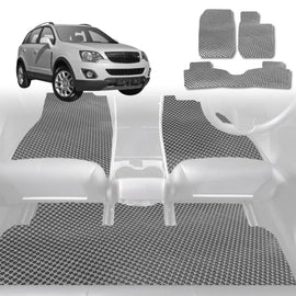 6D Diamond Car Floor Mats for Holden Captiva 5 2006 - 2015 CG, CG II - Custom-Fit Carpet Liner - 0