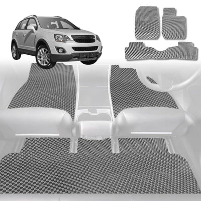 6D Diamond Car Floor Mats for Holden Captiva 5 2006 - 2015 CG, CG II - Custom-Fit Carpet Liner - 0