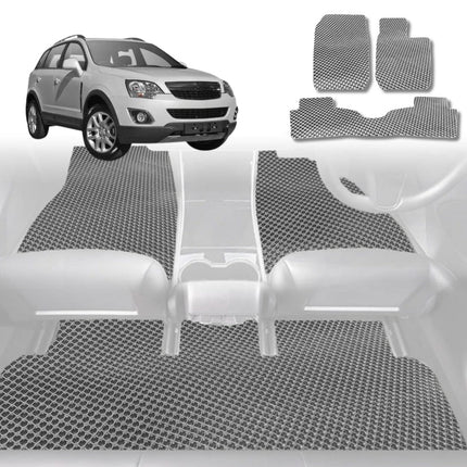 6D Diamond Car Floor Mats for Holden Captiva 5 2006 - 2015 CG, CG II - Custom-Fit Carpet Liner - 0