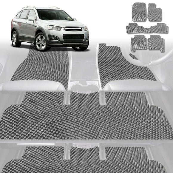 6D Diamond Car Floor Mats for Holden Captiva 7 2009 - 2015 CG, CG II - Custom-Fit Carpet Liner