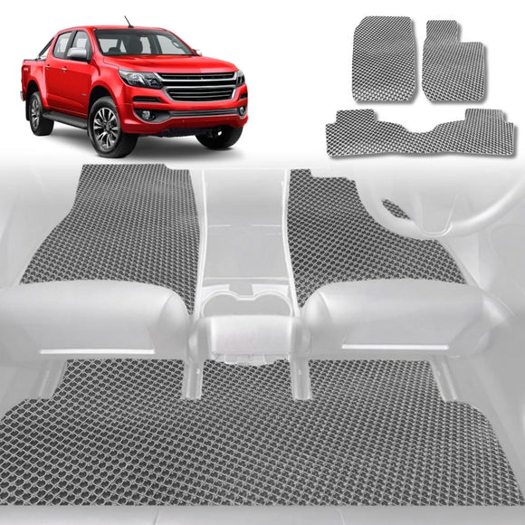 6D Diamond Car Floor Mats for Holden Colorado Ute Single Cab 2012 - 2016 RG, VF - Custom-Fit Carpet Liner