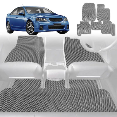 6D Diamond Car Floor Mats for Holden Commodore 2013 - 2017 (VF) - Custom-Fit Carpet Liner - 0