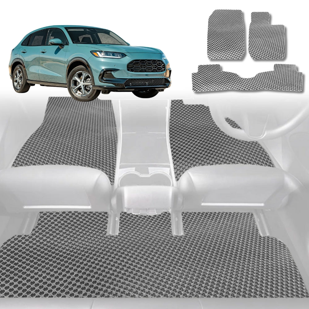 6D Diamond Car Floor Mats for Honda HR-V 2022 - Current (RV) - Custom-Fit Carpet Liner - 0
