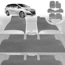 6D Diamond Car Floor Mats for Honda Odyssey 2014 - 2020 Standard 8 Seater - Custom-Fit Carpet Liner-2