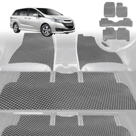 6D Diamond Car Floor Mats for Honda Odyssey 2014 - 2020 Standard 8 Seater - Custom-Fit Carpet Liner - 0