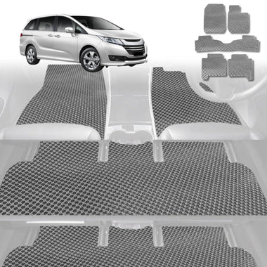 6D Diamond Car Floor Mats for Honda Odyssey 2014 - 2020 Standard 8 Seater - Custom-Fit Carpet Liner - 0