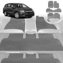 6D Diamond Car Floor Mats for Honda Odyssey 2014 - 2020 Luxury 7 Seater (ViL) - Custom-Fit Carpet Liner-2