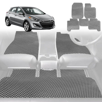 6D Diamond Car Floor Mats for Hyundai Elantra 2011 - 2015 MD - Custom-Fit Carpet Liner - 0