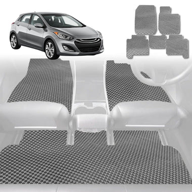 6D Diamond Car Floor Mats for Hyundai Elantra 2011 - 2015 MD - Custom-Fit Carpet Liner - 0