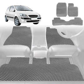 6D Diamond Car Floor Mats for Hyundai Getz 2002 - 2011 TB - Custom-Fit Carpet Liner - 0