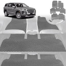 6D Diamond Car Floor Mats for Hyundai Palisade 2021 - Current 7 Seater - Custom-Fit Carpet Liner-2