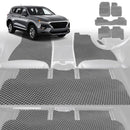 6D Diamond Car Floor Mats for Hyundai Santa Fe 2019 - 2024 (TM) - Custom-Fit Carpet Liner-2