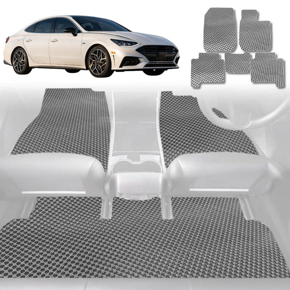 6D Diamond Car Floor Mats for Hyundai Sonata 2021 - Current - Custom-Fit Carpet Liner