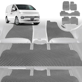 6D Diamond Car Floor Mats for Hyundai Staria 2021 - Current US4 - Custom-Fit Carpet Liner - 0