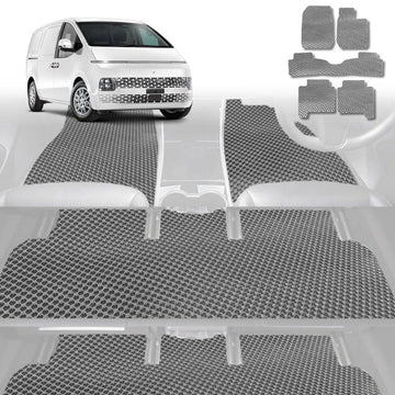 6D Diamond Car Floor Mats for Hyundai Staria 2021 - Current US4 - Custom-Fit Carpet Liner - 0