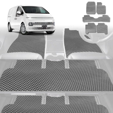 6D Diamond Car Floor Mats for Hyundai Staria 2021 - Current US4 - Custom-Fit Carpet Liner - 0