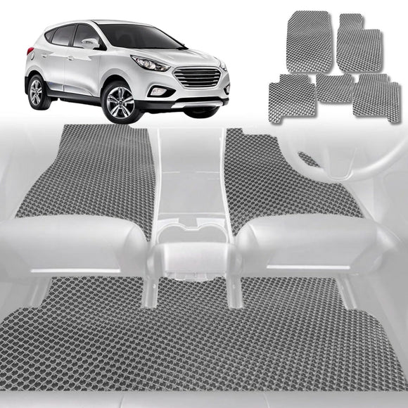 6D Diamond Car Floor Mats for Hyundai Tucson 2015 - 2020 (TL) - Custom-Fit Carpet Liner