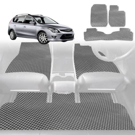 6D Diamond Car Floor Mats for Hyundai i30 2007 - 2012 FD - Custom-Fit Carpet Liner - 0