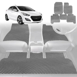 6D Diamond Car Floor Mats for Hyundai i30 2012 - 2016 (GD) - Custom-Fit Carpet Liner - 0