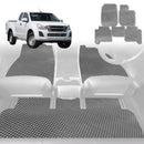 6D Diamond Car Floor Mats for Isuzu D-Max Space Cab 2013 - 2020 RT - Custom-Fit Carpet Liner-2