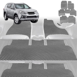 6D Diamond Car Floor Mats for Isuzu MU-X 2013 - 2020 RF - Custom-Fit Carpet Liner - 0