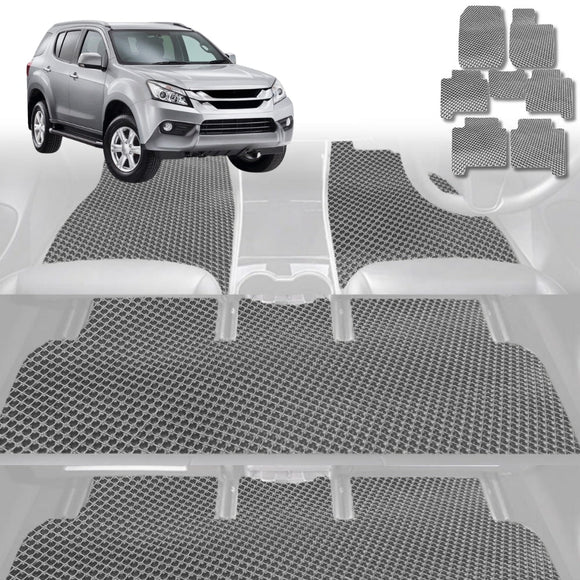 6D Diamond Car Floor Mats for Isuzu MU-X 2013 - 2020 RF - Custom-Fit Carpet Liner
