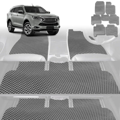 6D Diamond Car Floor Mats for Isuzu MU-X 2021 - Current RJ - Custom-Fit Carpet Liner - 0