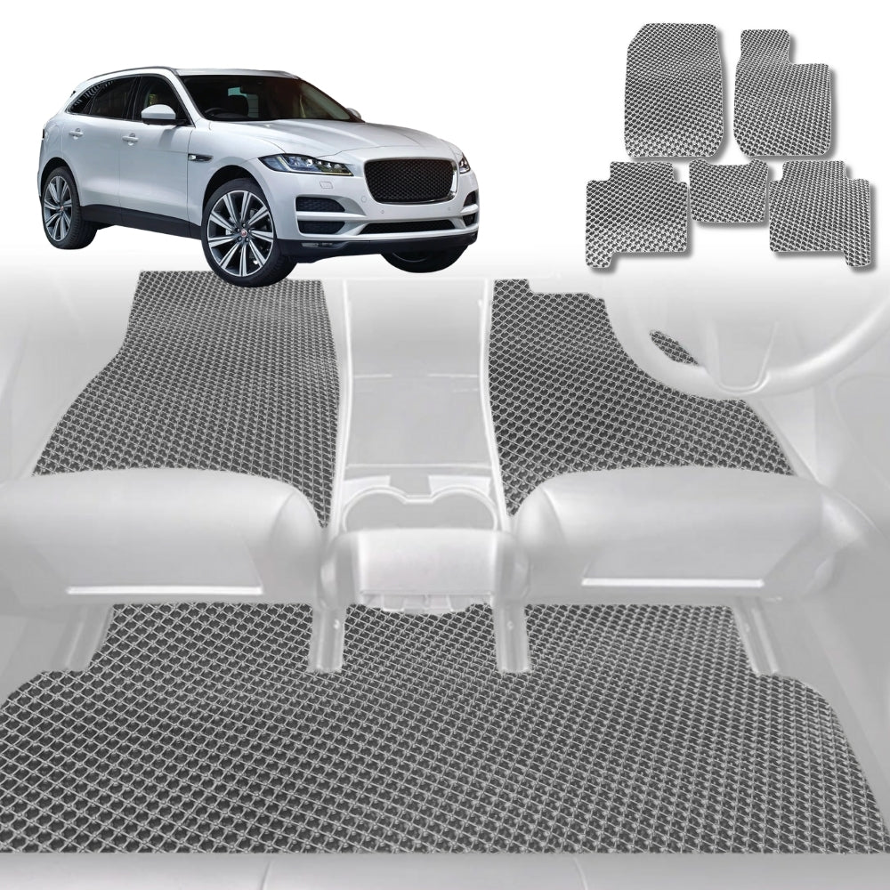 6D Diamond Car Floor Mats for Jaguar F-PACE 2016 - Current X761 - Custom-Fit Carpet Liner - 0