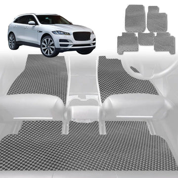 6D Diamond Car Floor Mats for Jaguar F-PACE 2016 - Current X761 - Custom-Fit Carpet Liner - 0