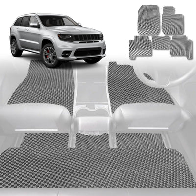 6D Diamond Car Floor Mats for Jeep Grand Cherokee 2011 - 2021 (WK) - Custom-Fit Carpet Liner - 0