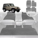 6D Diamond Car Floor Mats for Jeep Wrangler 1996 - 2006 (TJ) - Custom-Fit Carpet Liner-2