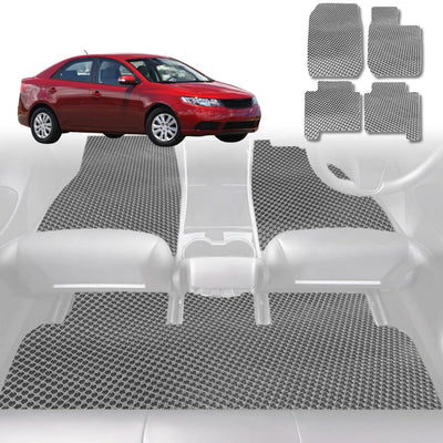 6D Diamond Car Floor Mats for Kia Cerato 2009 - 2013 (TD) - Custom-Fit Carpet Liner - 0