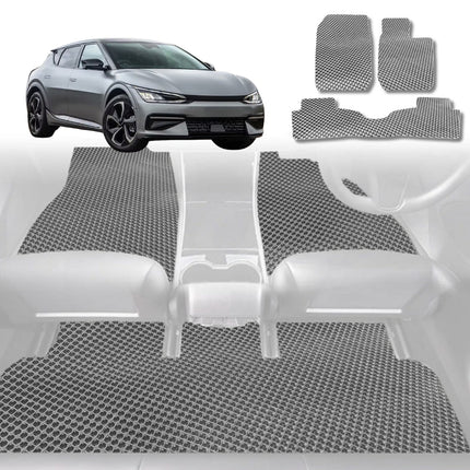 6D Diamond Car Floor Mats for Kia EV6 2022 - Current - Custom-Fit Carpet Liner - 0