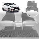 6D Diamond Car Floor Mats for Kia Picanto 2017 - Current (JA) - Custom-Fit Carpet Liner-2